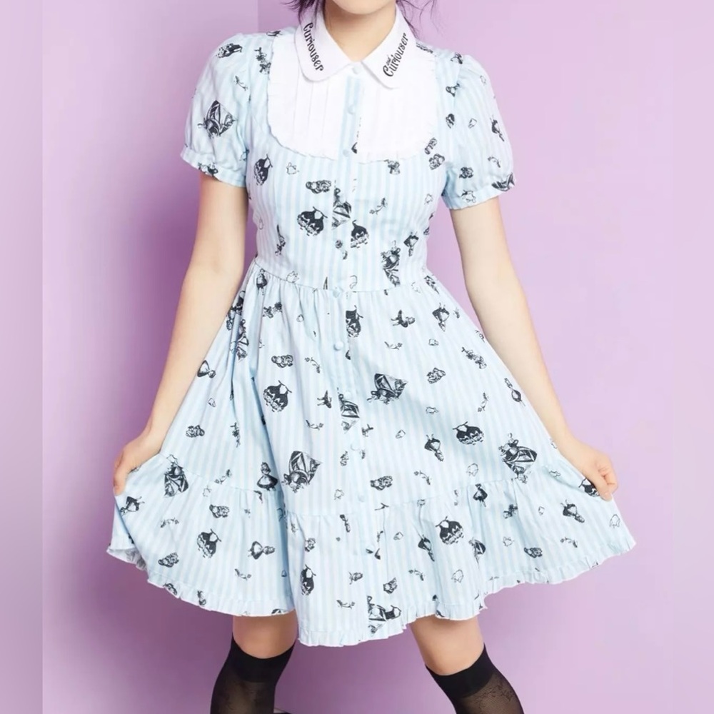 Disney Hot Topic Alice in Wonderland Curiouser & Cutiouser Dress - Picture 1 of 14